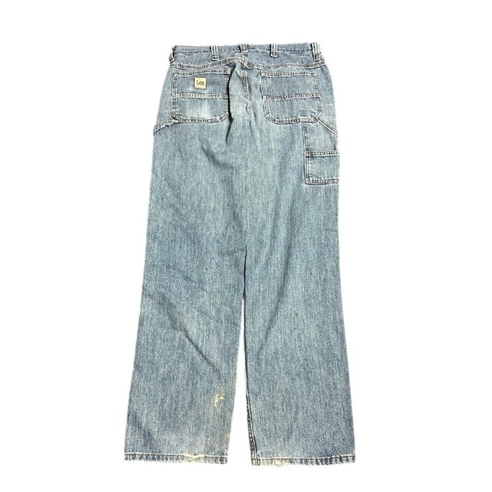 Vintage Lee Light Washed Denim Carpenter Work Wear Jeans
